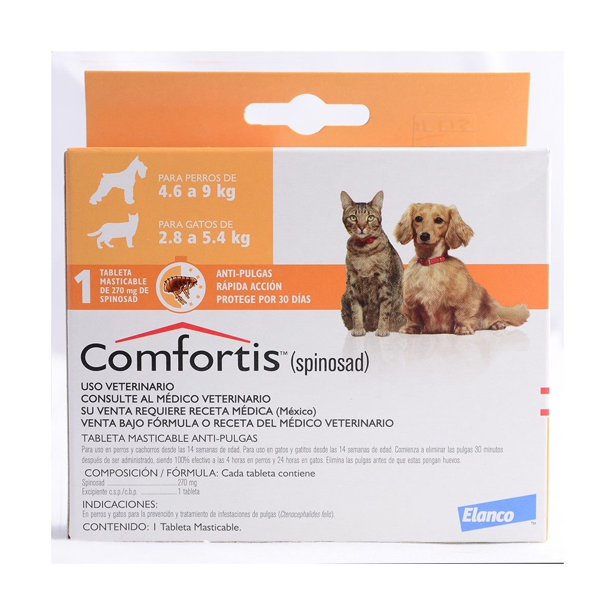 COMFORTIS CAT 2,8 A 5,4 KG - DOG 4 A 9 KG