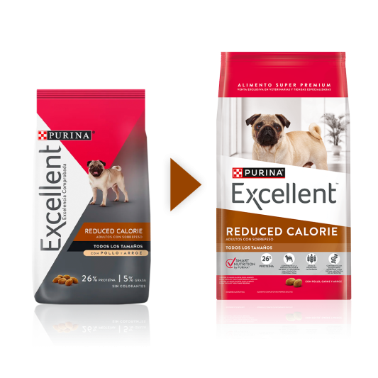 Excellent Dog Reduced Calorie Pollo y Arroz x 15 KG